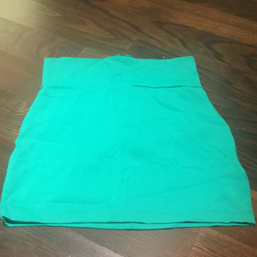 High waisted mini skirt